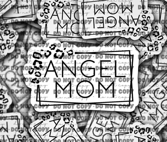 Angel mom sticker